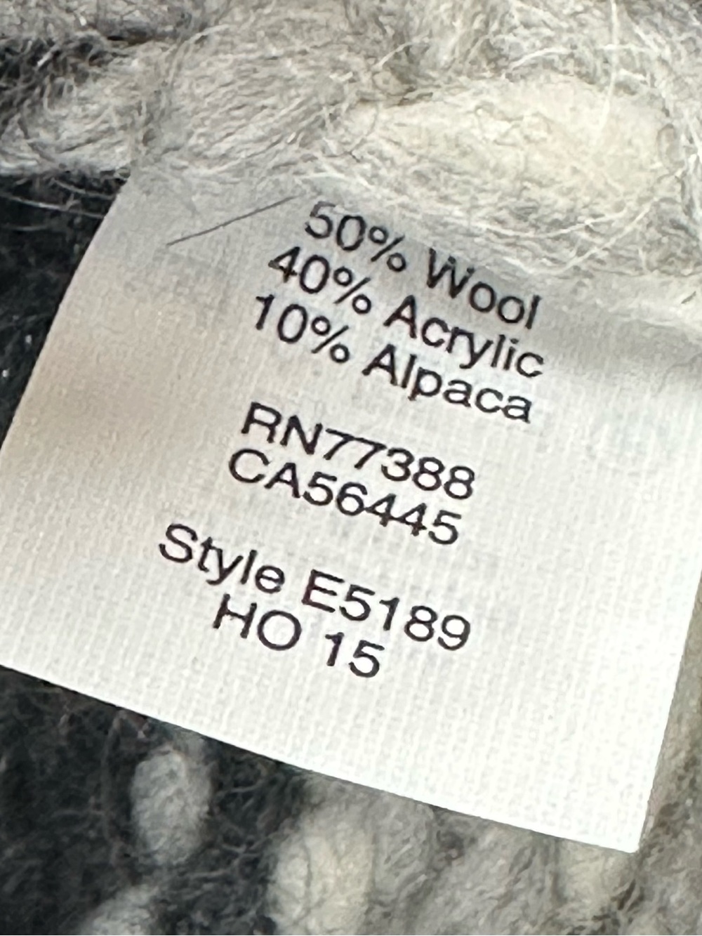 Madewell Open Front Sweater Vest Wool Blend Fair Isle Gray Black Alpaca Size L - Picture 14 of 14